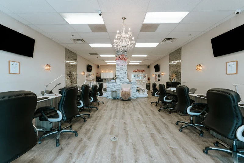 nail salon wide shot